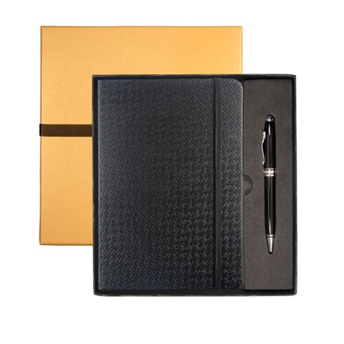 Tuscany™ Textured Journal And Executive Stylus Pen Set Thumbnail