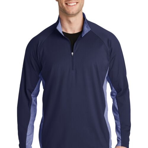 Sport Wick ® Stretch Contrast 1/4 Zip Pullover Thumbnail