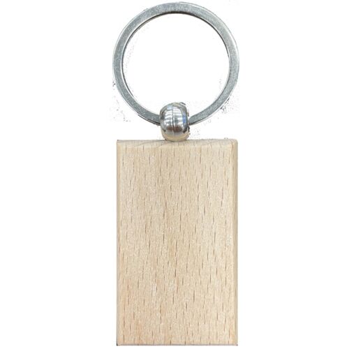 Unfinished Wood Keychain Thumbnail